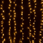 85830 Διακοσμητική Κουρτίνα 6 x 3 Μέτρα με Controller 8 Προγραμμάτων Εναλλαγών Φωτισμού - Επεκτεινόμενη 600 LED 6W AC 230V με Διάφανο Καλώδιο & Πρίζα Schuko Αδιάβροχη IP44 Θερμό Λευκό 3000K Μ6 x Υ3m - Image 5