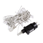 85835 Διακοσμητική Γιρλάντα 13 Μέτρα με Controller 8 Προγραμμάτων Εναλλαγών Φωτισμού - Επεκτεινόμενη 100 LED 3.6W AC 230V με Διάφανο Καλώδιο & Πρίζα Schuko Αδιάβροχη IP44 RGB Μ13m - Image 2