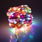 85844 Διακοσμητική Γιρλάντα 20 Μέτρα με Controller 8 Προγραμμάτων Εναλλαγών Φωτισμού - 200 LED 1.3W AC 230V με Χάλκινο Καλώδιο & Πρίζα Schuko Αδιάβροχη IP44 RGB Μ20m - Image 4