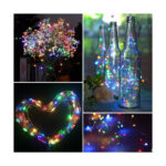 85844 Διακοσμητική Γιρλάντα 20 Μέτρα με Controller 8 Προγραμμάτων Εναλλαγών Φωτισμού - 200 LED 1.3W AC 230V με Χάλκινο Καλώδιο & Πρίζα Schuko Αδιάβροχη IP44 RGB Μ20m - Image 5