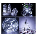 85846 Διακοσμητική Γιρλάντα 32 Μέτρα με Controller 8 Προγραμμάτων Εναλλαγών Φωτισμού - 300 LED 3.6W AC 230V με Χάλκινο Καλώδιο & Πρίζα Schuko Αδιάβροχη IP44 Ψυχρό Λευκό 6000K Μ32m - Image 5