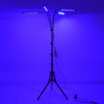 GloboStar® 85956 Grow Light Full Spectrum LED Φωτιστικό Ανάπτυξης Φυτών Γλάστρας με 4 Κινούμενες Κεφαλές & Τρίποδο 150cm SMD 2835 20W 180° AC230V IP20 με Dimmer & Timer Εσωτερικού Χώρου για Κάλυψη Επιφάνειας 1m x 1m Πλήρους Φάσματος Φωτισμού - Image 9