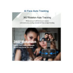 GloboStar® 86005 Following Face Auto Tracking Live Steaming Mobile Stand - Βάση Κινητού με Ανιχνευτή Κίνησης & Βάση για Τρίποδο - Μαύρο - Image 16