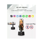 GloboStar® 86005 Following Face Auto Tracking Live Steaming Mobile Stand - Βάση Κινητού με Ανιχνευτή Κίνησης & Βάση για Τρίποδο - Μαύρο - Image 21