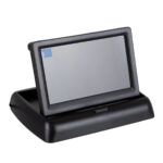 GloboStar® 86013 Πλαίσιο Πινακίδας Αυτοκινήτου με Ενσωματωμένη Αδιάβροχη Κάμερα Οπισθοπορείας 720p HD CMOS Signal 170° DC 12V και Πτυσσόμενη Οθόνη 4.3" - Image 4