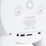 GloboStar® 86015 Rechargeable Table Camera 2MP WiFi HD 1080P 120° 5000mAh Two Way Audio Motion Detection & Digital Clock - Επαναφορτιζόμενη Επιτραπέζια Κάμερα 2MP WiFi HD 1080P 120° 5000mAh Διπλή Κατέυθυνση Ομιλίας Ανιχνευτή Κίνησης Ψηφιακό Ρολόι - Λευκό - Image 7