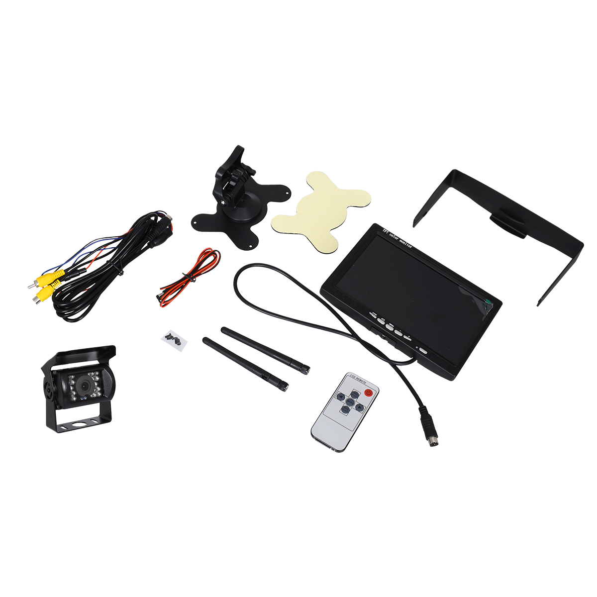 GloboStar® 86030 WiFi Έγχρωμη Κάμερα 720p CMOS HD Οπισθοπορείας Αυτοκινήτου-Φορτηγού DC 12-24V 120° με Οθόνη 7" DC 12-24V Night Capture με Parking Lines και Ασύρματο Χειριστήριο Αδιάβροχη IP65 - Image 8