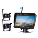 GloboStar® 86031 2 x WiFi Έγχρωμες Κάμερες 720p CMOS HD Οπισθοπορείας Αυτοκινήτου-Φορτηγού DC 12-24V 170° με Οθόνη 7" DC 12-24V Night Capture με Parking Lines και Ασύρματο Χειριστήριο Αδιάβροχη IP65 - Image 9