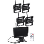 GloboStar® 86032 4 x WiFi Έγχρωμες Κάμερες 720p CMOS HD Οπισθοπορείας Αυτοκινήτου-Φορτηγού DC 12-24V 170° με Οθόνη 7" DC 12-24V Night Capture με Parking Lines και Ασύρματο Χειριστήριο Αδιάβροχη IP65 - Image 2