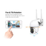 GloboStar® 86042 Ασύρματο Καταγραφικό με Οθόνη - 8 x Camera 2MP 1080P WiFi  360° Μοιρών - Αδιάβροχο IP66 - Νυχτερινή Όραση με LED IR - Διπλή Κατέυθυνση Ομιλίας - Ανιχνευτή Κίνησης - Νυχτερινή Λήψη - Λευκό - Image 16