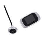 GloboStar® 86067 Επαναφορτιζόμενη Ψηφιακή Έξυπνη Camera Εξώπορτας 90° Μοιρών με Έγχρωμη Οθόνη 2.8" Inches - USB - Νυχτερινή Όραση με LED IR - Κουδούνι - Ασημί - Image 7