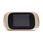 GloboStar® 86068 Επαναφορτιζόμενη Ψηφιακή Έξυπνη Camera Εξώπορτας 90° Μοιρών με Έγχρωμη Οθόνη 2.8" Inches - USB - Νυχτερινή Όραση με LED IR - Κουδούνι - Χρυσό - Image 3