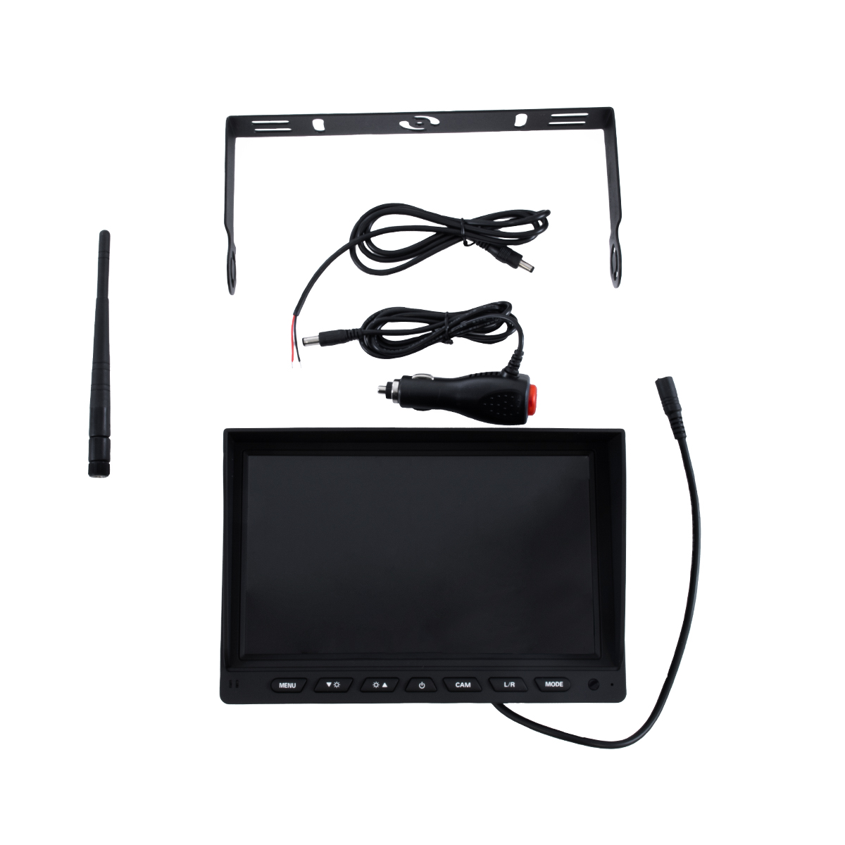 GloboStar® 86069 Έγχρωμη Οθόνη 9" WiFi για Αυτοκινητο - Φορτηγό DC 12-24V - για Σύνδεση έως 4 WiFi Κάμερες 1080P HD Οπισθοπορείας - Μαύρο - Image 7