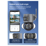 GloboStar® 86077 Επιτοίχια Κάμερα Πρίζας WiFi HD 1080P 350° Διπλή Κατέυθυνση Ομιλίας & Ανιχνευτή Κίνησης - Απομακρυσμένος Έλεγχος - Αδιάβροχη IP65 - Γρι Μαύρο - Μ15 x Π14.5 x Y15cm - 2 Χρόνια Εγγύηση - Image 11