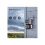 GloboStar® 86077 Επιτοίχια Κάμερα Πρίζας WiFi HD 1080P 350° Διπλή Κατέυθυνση Ομιλίας & Ανιχνευτή Κίνησης - Απομακρυσμένος Έλεγχος - Αδιάβροχη IP65 - Γρι Μαύρο - Μ15 x Π14.5 x Y15cm - 2 Χρόνια Εγγύηση - Image 12