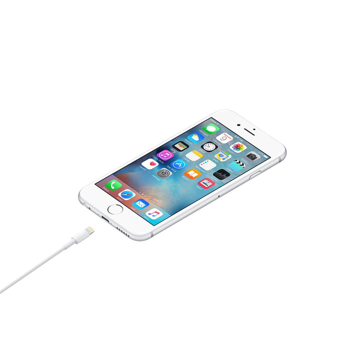 GloboStar® 86090 Καλώδιο Φόρτισης Fast Charging Data iPhone 1M από Regular USB 2.0 σε 8 Pin Lightning Λευκό - Image 3