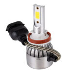 GloboStar® 82007 H11 C6 Line KIT Βασικού Φωτισμού Αυτοκινήτου & Φορτηγού 1st Generation Can-Bus Series LED CREE CXB COB 72W 7600lm DC 8-48V Αδιάβροχο IP65 Ψυχρό Λευκό 6000K - Image 5