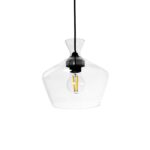 GLOBOSTAR® BOHEMIA 206-0039 Μοντέρνο Κρεμαστό Φωτιστικό Οροφής με Ντουί 1 x E27 AC 220-240V IP20 - Διάφανο - Μ22 x Π22 x Υ22cm
