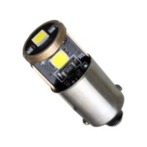 GloboStar® BA9S - T4W 81290  Λάμπα Αυτοκινήτου 3rd Generation Can-Bus Extreme Series LED 3 SMD 3030 3W 450lm 360° DC 12V IP20 Ψυχρό Λευκό 6000K