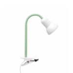 GloboStar® TAVOLO 204-0153 Παιδικό Eπιτραπέζιο Φωτιστικό Μονόφωτο 1 x E27 IP20 Πράσινο & Λευκό Πλαστικό - Μ11 x Π9 x Υ35cm