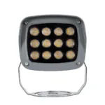 GLOBOSTAR® FLOOD-XENA 90121 Προβολέας Σποτ Wall Washer LED 12W 1320lm 10° AC 220-240V Αδιάβροχο IP65 Θερμό Λευκό 2700K - Γκρι Ανθρακί - Μ13.5 x Π11 x Υ15cm - 3 Χρόνια Εγγύηση - Image 3