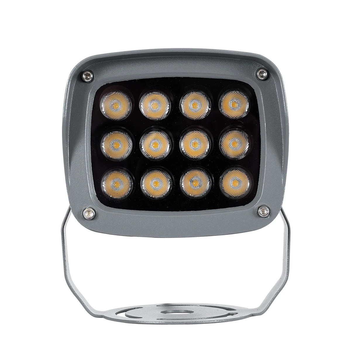 GLOBOSTAR® FLOOD-XENA 90121 Προβολέας Σποτ Wall Washer LED 12W 1320lm 10° AC 220-240V Αδιάβροχο IP65 Θερμό Λευκό 2700K - Γκρι Ανθρακί - Μ13.5 x Π11 x Υ15cm - 3 Χρόνια Εγγύηση - Image 3