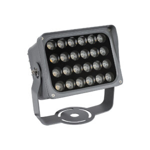 GloboStar® FLOOD-XENA 90127 Προβολέας Wall Washer με Αντιθαμβωτική Γρίλια για Φωτισμό Κτιρίων LED 24W 2520lm 10° AC 220-240V Αδιάβροχο IP65 Μ18 x Π13.5 x Υ18cm Αρχιτεκτονικό Πορτοκαλί 2200K - Γκρι Ανθρακί - 3 Χρόνια Εγγύηση