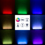 GloboStar® WASHER-GAIA 90185 Μπάρα Φωτισμού Wall Washer LED 36W 3780lm 30° DC 24V Αδιάβροχο IP65 Μ100 x Π4 x Υ5cm Πολύχρωμο RGBW DMX512 - Γκρι Ανθρακί - 3 Χρόνια Εγγύηση - Image 9