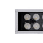 GloboStar® WASHER-GAIA 90216 Μπάρα Φωτισμού Wall Washer LED 144W 12240lm 10° DC 24V Αδιάβροχο IP67 L100 x W7.3 x H4.3cm RGBW DMX512 - Ασημί - 3 Years Warranty - Image 8