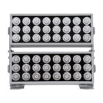 GloboStar® FLOOD-ZENA 90220 Προβολέας Wall Washer για Φωτισμό Κτιρίων LED 120W 10800lm 3° DC 24V Αδιάβροχο IP65 L38 x W30.5 x H24cm Θερμό Λευκό 2700K - Ασημί - 3 Years Warranty - Image 3