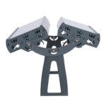 GloboStar® FLOOD-TENA 90225 Προβολέας Wall Washer για Φωτισμό Κτιρίων LED 192W 17280lm 10° DC 24V Αδιάβροχο IP65 L68.5 x W33 x H24cm Θερμό Λευκό 2700K - Ασημί - 3 Years Warranty - Image 6