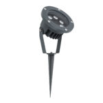 GloboStar® TREELIGHT-TZINA 90354 Σποτ Φωτισμού Ειδικό για Φυτά - Δέντρα με Βάση Κήπου / Καρφωτό LED 6W 540lm 10° DC 24V Αδιάβροχο IP65 L14 x W12.5 x H12.5cm Θερμό Λευκό 3000K - Γκρι Ανθρακί - 3 Years Warranty - Image 2