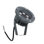 GloboStar® TREELIGHT-TZINA 90354 Σποτ Φωτισμού Ειδικό για Φυτά - Δέντρα με Βάση Κήπου / Καρφωτό LED 6W 540lm 10° DC 24V Αδιάβροχο IP65 L14 x W12.5 x H12.5cm Θερμό Λευκό 3000K - Γκρι Ανθρακί - 3 Years Warranty - Image 3