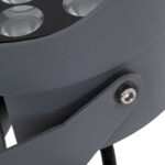GloboStar® FLOOD-NIGMA 90378 Προβολέας Wall Washer με Αντιθαμβωτική Γρίλια για Φωτισμό Κτιρίων LED 24W 2160lm 30° DC 24V Αδιάβροχο IP65 L15 x W15 x H9.1cm Θερμό Λευκό 3000K - Γκρι Ανθρακί - 3 Years Warranty - Image 9