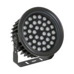 GloboStar® FLOOD-NEVA 90400 Προβολέας Wall Washer για Φωτισμό Κτιρίων LED 72W 6120lm 30° DC 24V Αδιάβροχο IP65 L24.5 x W24.5 x H14.7cm RGBW DMX512 - Μαύρο - 3 Years Warranty - Image 2