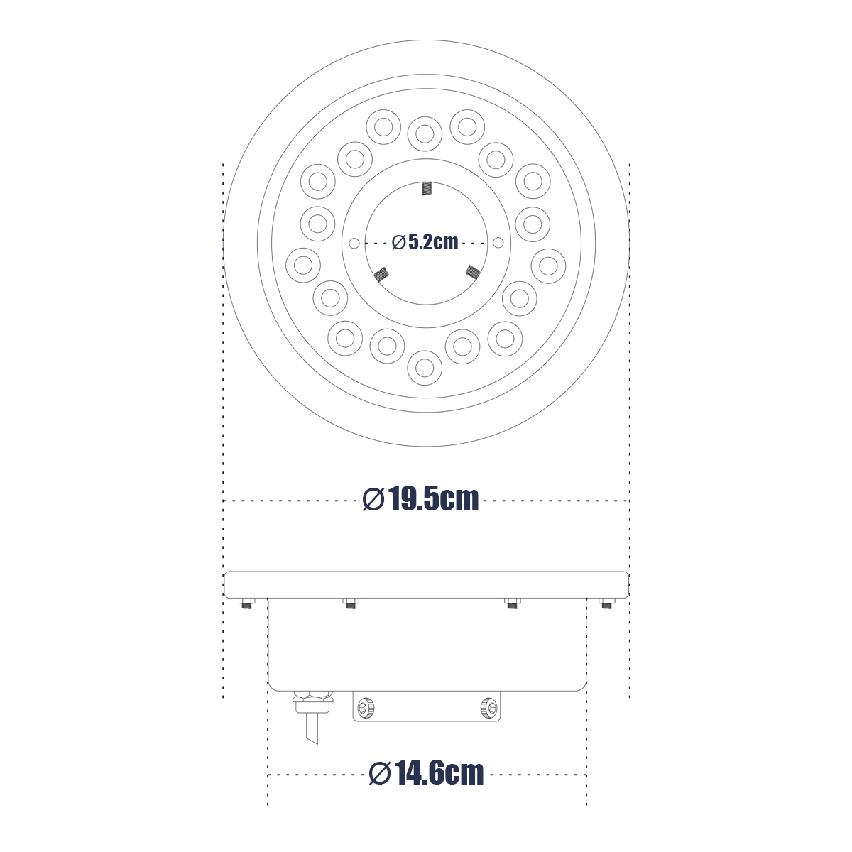 GloboStar® UNDERWATER-DENIS 90440 Υποβρύχιο Χωνευτό Φωτιστικό Σποτ Ειδικό για Σιντριβάνια - Πισίνες - Τζακούζι LED 12W 1020lm 30° DC 24V Αδιάβροχο IP68 Φ19.5 x Υ7.5cm RGBW DMX512 - Ανοξείδωτο Ατσάλι SS304 - 3 Years Warranty - Image 7