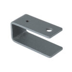 GloboStar® 90476 Βάση Αλουμίνιου για Στήριξη σε Ιμάντα (U) Τοποθέτησης για Σποτ και Προβολείς Αρχιτεκτονικού Φωτισμού Φυτών και Δέντρων Γκρι Ανθρακί Μ4.3 x Π1.8 x Υ2cm - Image 2