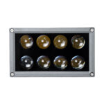 GloboStar® FLOOD-DENA 90486 Επιτοίχιος Προβολέας Wall Washer για Φωτισμό Κτιρίων - Απλίκα & Δαπέδου LED 16W 1520lm 5° DC 24V Αδιάβροχο IP67 Μ15.5 x Π13 x Υ9.1cm Φυσικό Λευκό 4500K - Γκρι Ανθρακί - 3 Years Warranty - Image 4