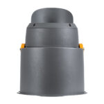 GloboStar® FLOOD-SIMA 90495 Κινούμενος Προβολέας - Σποτ Φωτισμού Wall Washer με Αντιθαμβωτική Γρίλια για Φωτισμό Κτιρίων LED 36W 3240lm 30° DC 24V Αδιάβροχο IP67 Μ21 x Π26 x Υ27cm Θερμό Λευκό 2700K - Γκρι Ανθρακί - 3 Years Warranty - Image 4