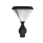 GLOBOSTAR® SOLARTIS 90527 Φωτιστικό Κολωνάκι Κήπου LED 10W 1000lm 180° με Ενσωματωμένο Φωτοβολταϊκό Panel 6V 5W & Επαναφορτιζόμενη Μπαταρία Li-ion 3.2V 6000mAh με Αισθητήρα Ημέρας-Νύχτας Αδιάβροχο IP65 Ψυχρό Λευκό 6000K - Sanan SMD Chip - Μαύρο - Μ26 x Π26 x Υ37cm - 2 Χρόνια Εγγύηση - Image 3
