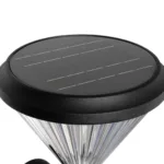 GLOBOSTAR® SOLARTIS 90527 Φωτιστικό Κολωνάκι Κήπου LED 10W 1000lm 180° με Ενσωματωμένο Φωτοβολταϊκό Panel 6V 5W & Επαναφορτιζόμενη Μπαταρία Li-ion 3.2V 6000mAh με Αισθητήρα Ημέρας-Νύχτας Αδιάβροχο IP65 Ψυχρό Λευκό 6000K - Sanan SMD Chip - Μαύρο - Μ26 x Π26 x Υ37cm - 2 Χρόνια Εγγύηση - Image 4