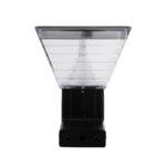 GloboStar® GRACIOUS 90529 Αυτόνομο Ηλιακό Φωτιστικό Κήπου - Απλίκα Αρχιτεκτονικού Φωτισμού Εξωτερικού Χώρου LED 10W 330lm 120° με Ενσωματωμένο Φωτοβολταϊκό Panel 6V 2W & Επαναφορτιζόμενη Μπαταρία Li-ion 3.2V 1800mAh με Αισθητήρα Ημέρας-Νύχτας - Αδιάβροχο IP65 - Σώμα Αλουμινίου & ABS - Μ29 x Π24 x Υ24cm - Θερμό Λευκό 2700K - Ψυχρό Λευκό 6000K - Μαύρο - 2 Χρόνια Εγγύηση - Image 4