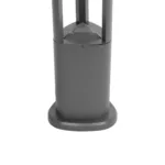 GLOBOSTAR® RODEMA 90545 Φωτιστικό Κολωνάκι Κήπου LED 15W 1500lm 60° AC 220-240V Αδιάβροχο IP65 Θερμό Λευκό 2700K - Γκρι Ανθρακί - Μ16.5 x Π16.5 x Υ60cm - 3 Χρόνια Εγγύηση - Image 6