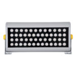 GloboStar® FLOOD-HENA 90446 Προβολέας Wall Washer για Φωτισμό Κτιρίων LED 48W 4080lm 30° AC 220-240V Αδιάβροχο IP67 Μ39 x Π6 x Υ17cm Αρχιτεκτονικό Πορτοκαλί 2200K - Ασημί - 3 Years Warranty - Image 3