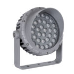 GloboStar® FLOOD-MENA 90337 Προβολέας Wall Washer με Αντιθαμβωτική Γρίλια για Φωτισμό Κτιρίων LED 36W 3060lm 30° AC 220-240V Αδιάβροχο IP67 L23.5 x W17.5 x H25.5cm Αρχιτεκτονικό Πορτοκαλί 2200K - Γκρι Ανθρακί - 3 Years Warranty - Image 2