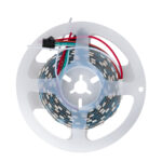 GloboStar® 90606 Digital Pixel Addressable Strip Ultra Slim 3 PIN - Nano Zig Zag S Ψηφιακή Ταινία LED SMD 5050 14W/m 60LED/m 20PIXEL/m SPI/TTL Protocol IC WS2812/SK6812 1152lm/m 120° DC 5V IP20 RGB - Λευκό Σώμα - Μ2000 x Π6 x Υ2mm - Συσκευασία 2 Μέτρων - 5 Χρόνια Εγγύηση - Image 4