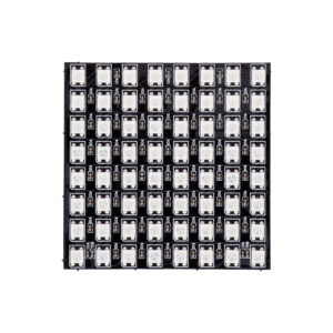 GloboStar® 90607 Digital Pixel Addressable Plate - Ψηφιακή Πλακέτα LED SMD 5050 15.3W/m 64LED/unit 64PIXEL/unit SPI/TTL Protocol IC WS2812/SK6812 1224lm/unit 120° DC 5V IP20 RGB - Μαύρο Σώμα - Μ80 x Π80 x Υ2mm - 5 Χρόνια Εγγύηση