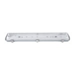 GloboStar® 90611 60cm Tri-Proof Πλαστικό PC Σκαφάκι με Μεταλλικά Clips για 2 x Λάμπες T8 Τύπου Φθορίου LED Τροφοδοσίας Ενός Άκρου Αδιάβροχο IP65 - Image 2