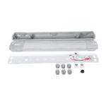 GloboStar® 90611 60cm Tri-Proof Πλαστικό PC Σκαφάκι με Μεταλλικά Clips για 2 x Λάμπες T8 Τύπου Φθορίου LED Τροφοδοσίας Ενός Άκρου Αδιάβροχο IP65 - Image 7