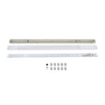 GloboStar® 90612 120cm Tri-Proof Πλαστικό PC Σκαφάκι με Μεταλλικά Clips για 1 x Λάμπες T8 Τύπου Φθορίου LED Τροφοδοσίας Ενός Άκρου Αδιάβροχο IP65 - Image 7
